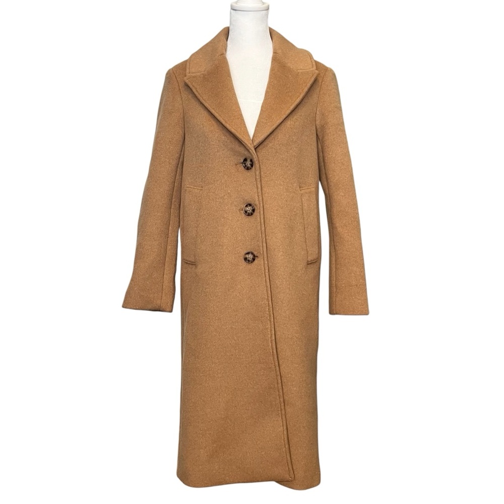 Abercrombie and Fitch Wool Blend Tailored Coat NWT - Picture 3 of 10